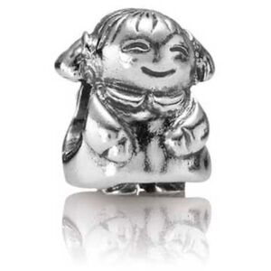 Authentic Pandora Retired ‘Little Girl’ 925 Ale Sterling Silver Charm